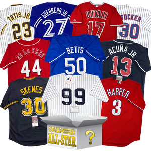 Current All-Stars Autographed/Signed Baseball Jersey Mystery Box with PSA JSA or Beckett COA