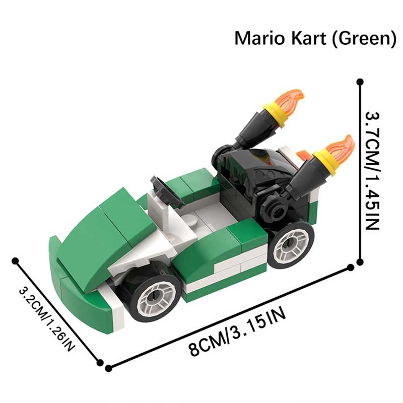 Mario Kart Green Super Mario Brothers Lego Compatible Minifigure Toys