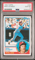 Graded 1983 Topps Mike Schmidt #300 Baseball Card PSA 10 Gem Mint
