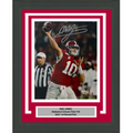 Framed Autographed/Signed Mac Jones Alabama Crimson Tide 8x10 College Football Photo Fanatics COA