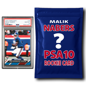 Malik Nabers PSA 10 Graded Football Rookie Card Mystery Pack