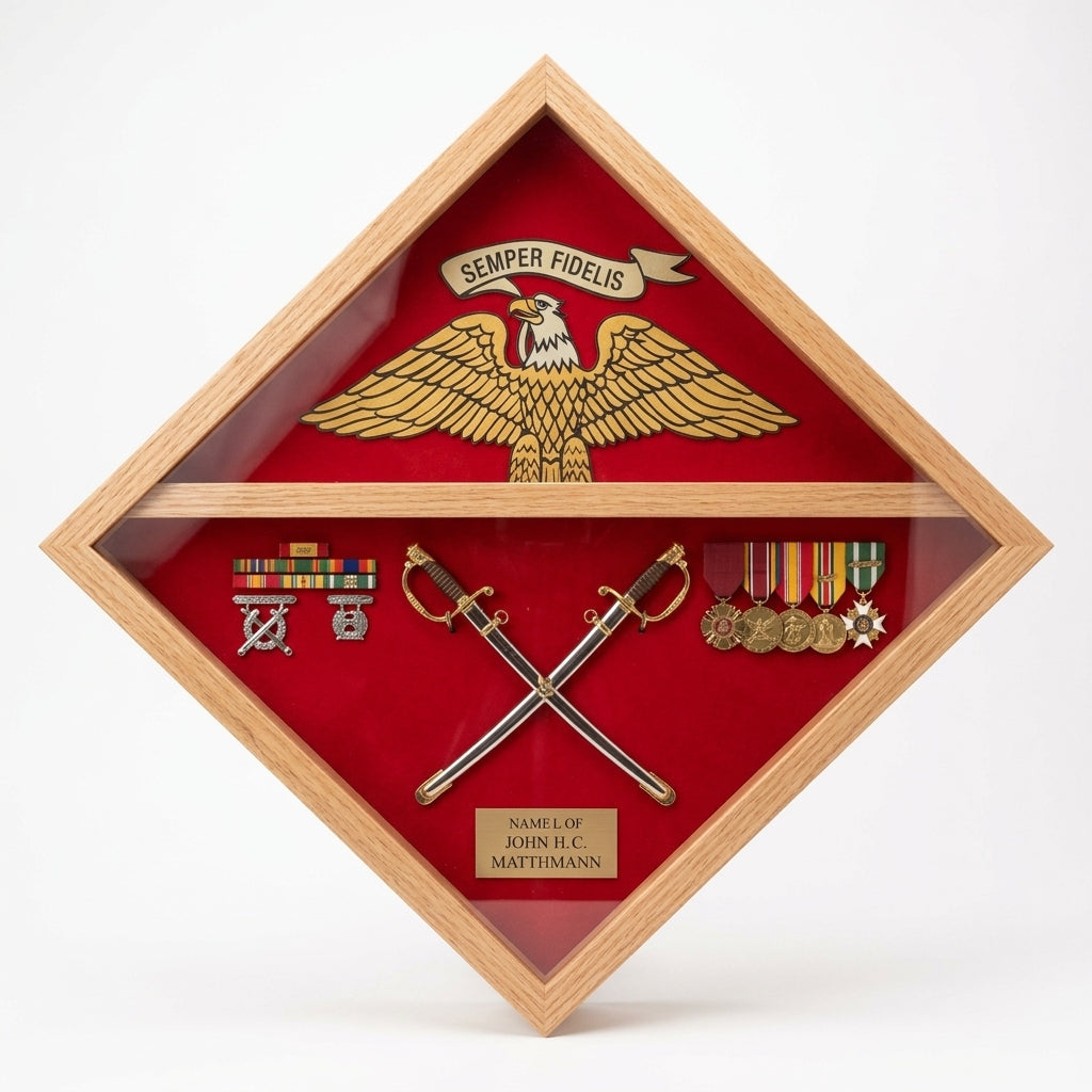 Marine Corps Flag Display Case - 3'x5'