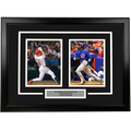 Framed Mark McGwire and Sammy Sosa 1998 Home Run Race 17x23 Dual Baseball Photo