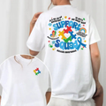 Matching "Family Autism Support Squad" Tee – Colorful Neurodiversity Graphic Shirt