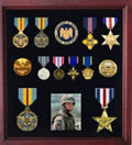 Military Medal Display case, American medal Shadowbox.