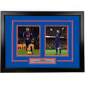 Framed Lionel Messi FC Barcelona 17x23 Dual Soccer Photo