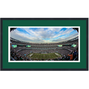 Framed MetLife Stadium New York Jets 16x24 Football Photo Professionally Matted