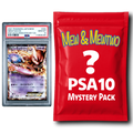 Mew or Mewtwo PSA 10 Graded PKM Card Mystery Pack Trading Card Game