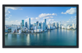 Professionally Framed Miami Florida Skyline High-Resolution Panoramic Photo 12x22 Wall Art