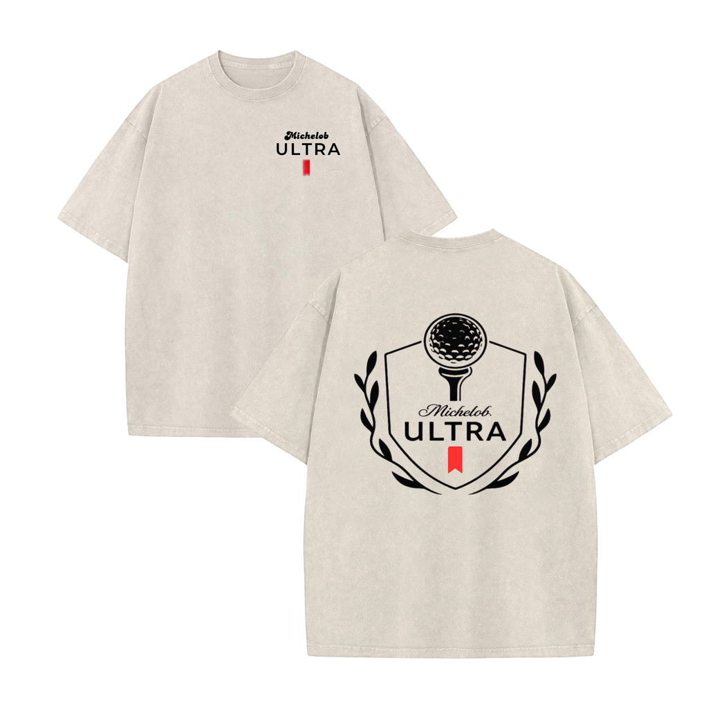 Michelob Ultra Golf T-Shirt – Retro 19th Hole Distressed Tee