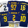 Autographed/Signed University of Michigan College Football Jersey Mystery Box with PSA JSA or Beckett COA