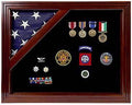 Military Award Shadow Box with Display Case