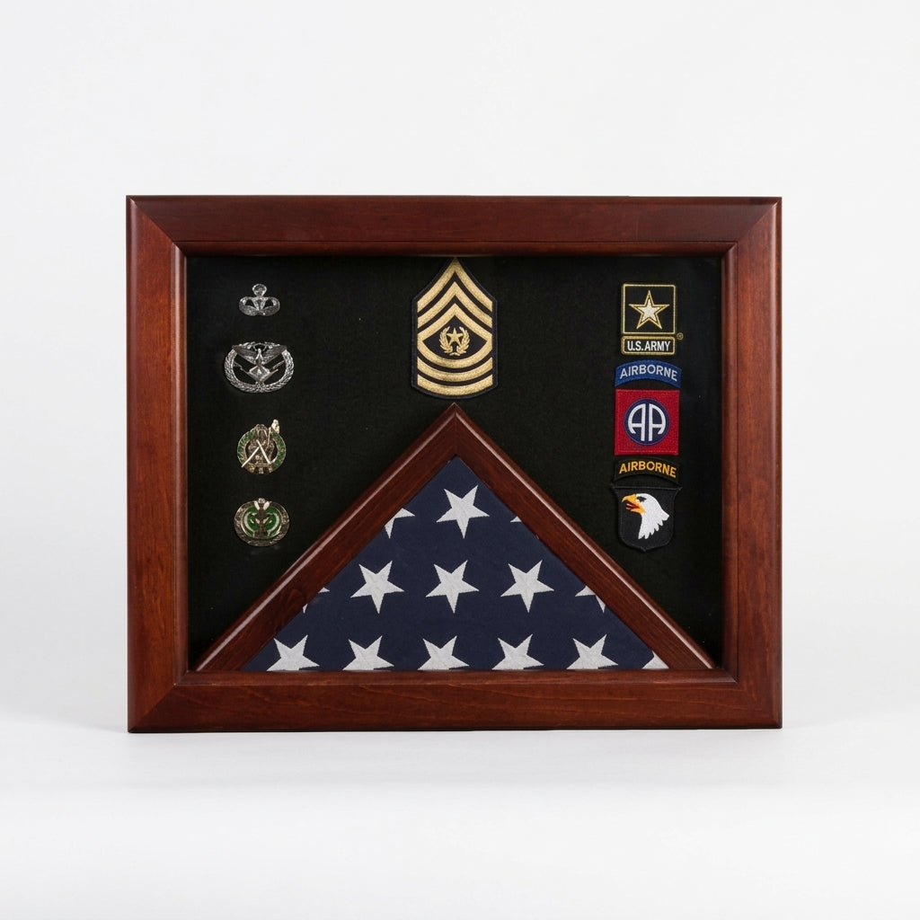 Flag Connections Master Sergeant Flag Display Cases - Master Sergeant Gift