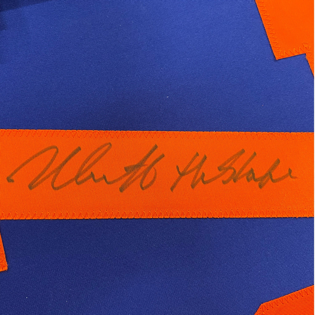 Framed Autographed/Signed Nick Castle Michael Myers 35x39 Halloween Blue Movie Jersey PSA/DNA COA