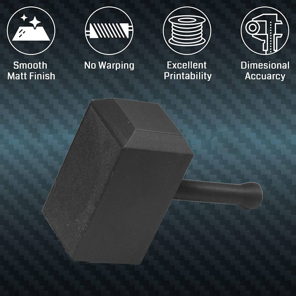 ePA12-CF 1.75mm Carbon Fiber Nylon Filament, 0.5kg, Accuracy +/- 0.05 mm, Black