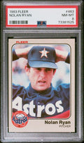 Graded 1983 Fleer Nolan Ryan #463 Baseball Card PSA 8 NM-MT