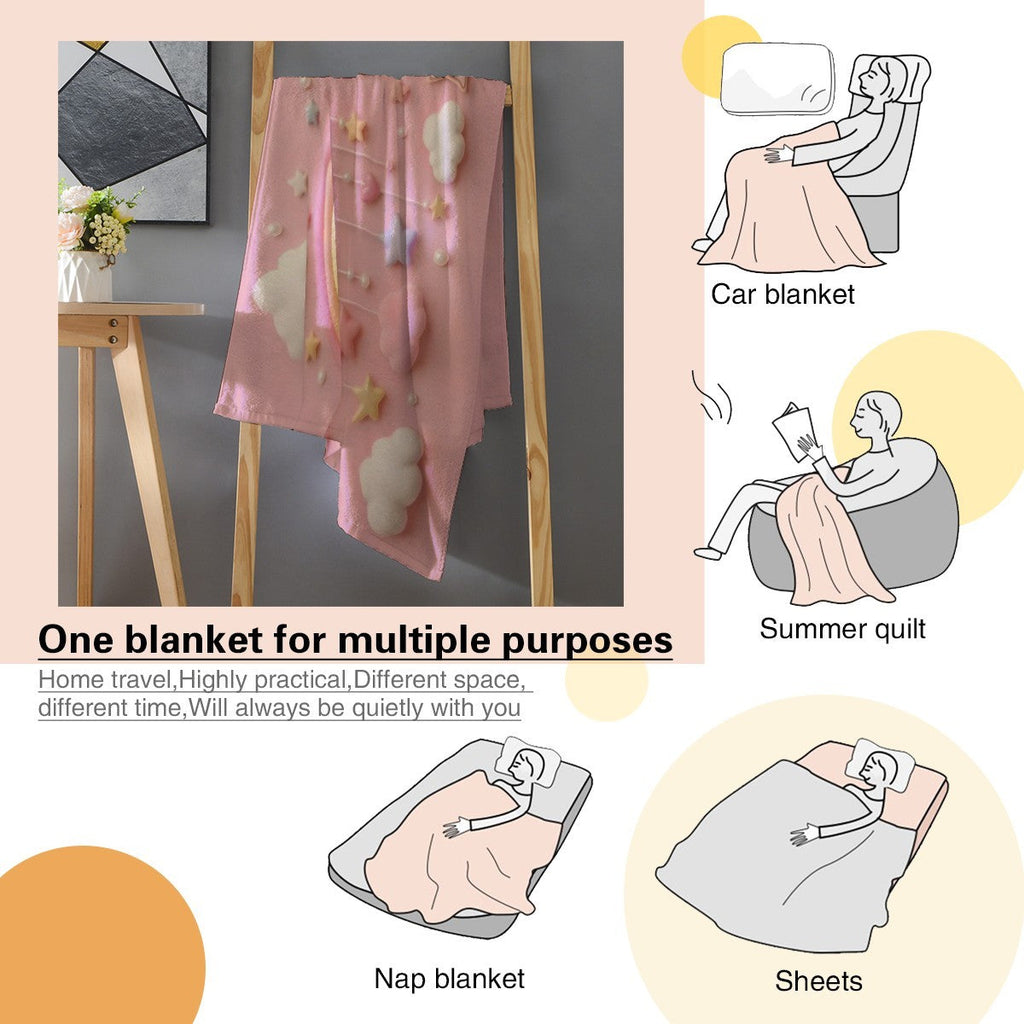 Pink Unicorn Baby Milestone Blanket | Monthly Photo Prop for Newborns & Babies
