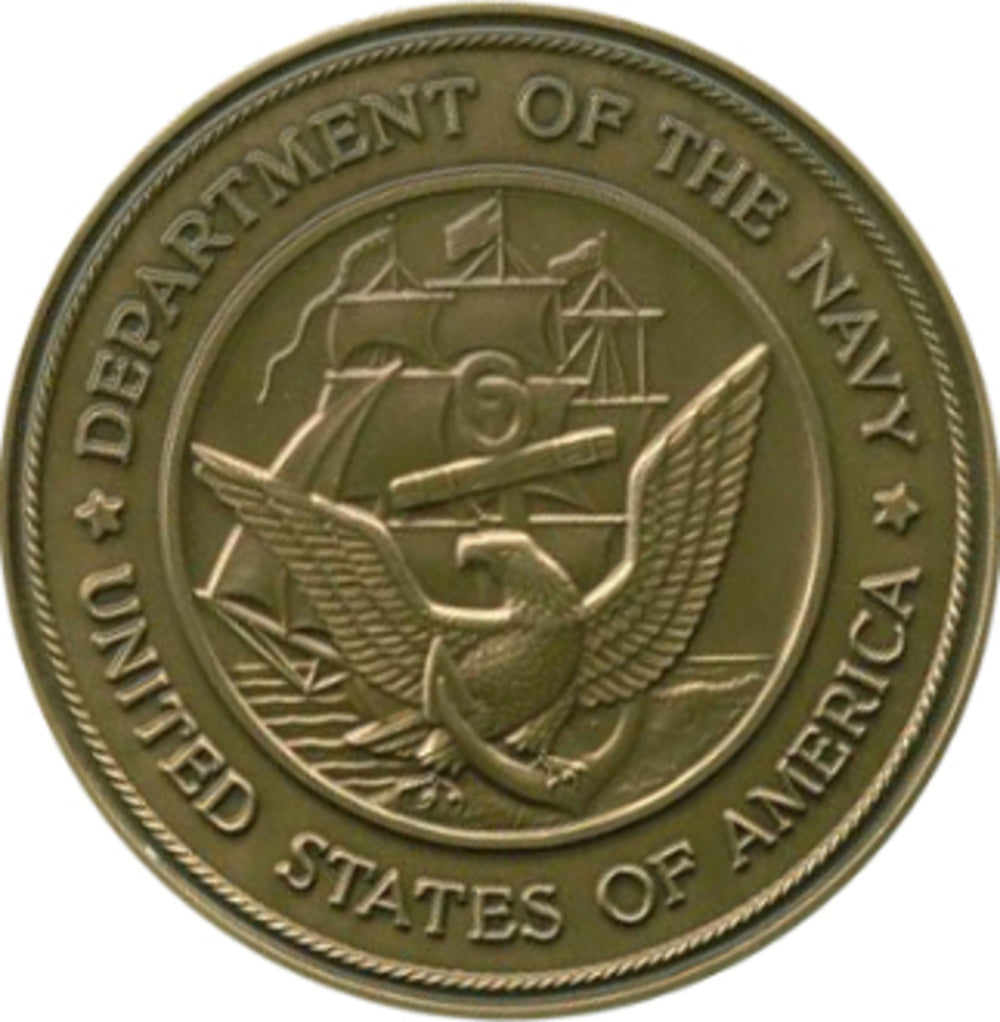 Navy Service Medallion, Brass Navy Medallion