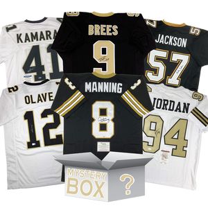 Autographed/Signed New Orleans Football Jersey Mystery Box with PSA JSA or Beckett COA