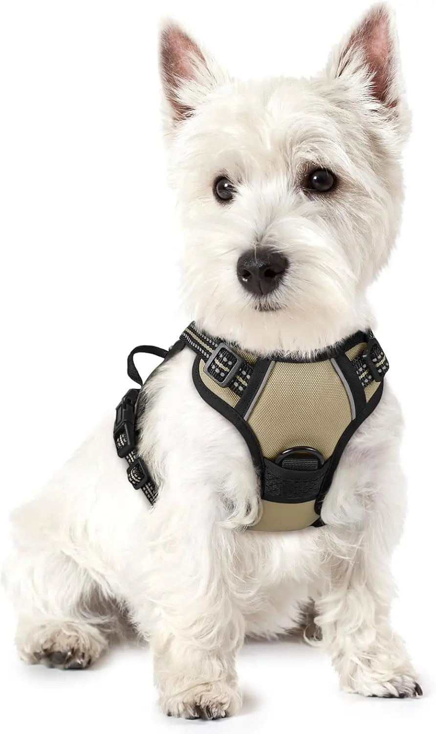 No-Pull Reflective Dog Harness, Heavy-Duty Oxford, Adjustable