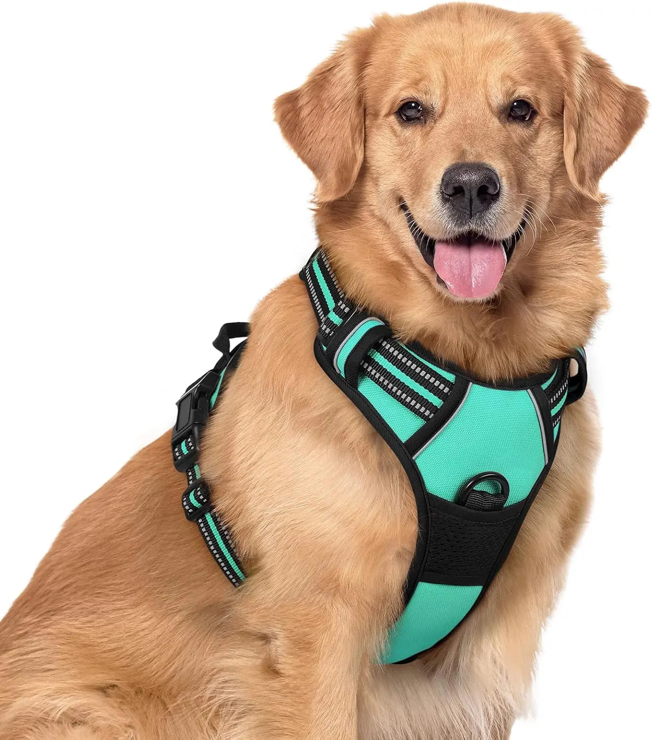 No-Pull Reflective Dog Harness, Heavy-Duty Oxford, Adjustable
