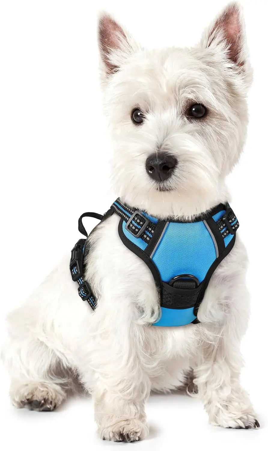 No-Pull Reflective Dog Harness, Heavy-Duty Oxford, Adjustable