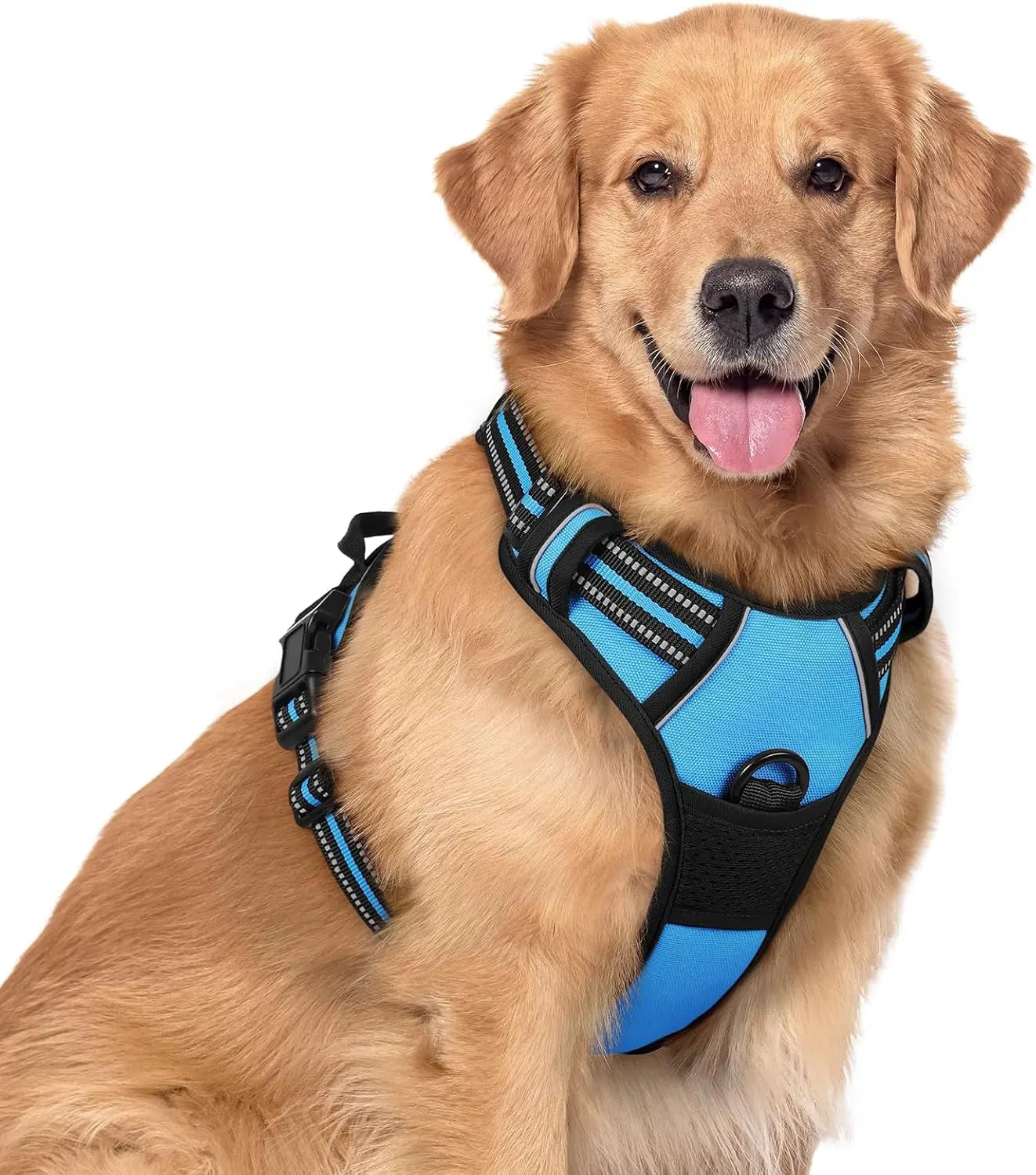 No-Pull Reflective Dog Harness, Heavy-Duty Oxford, Adjustable