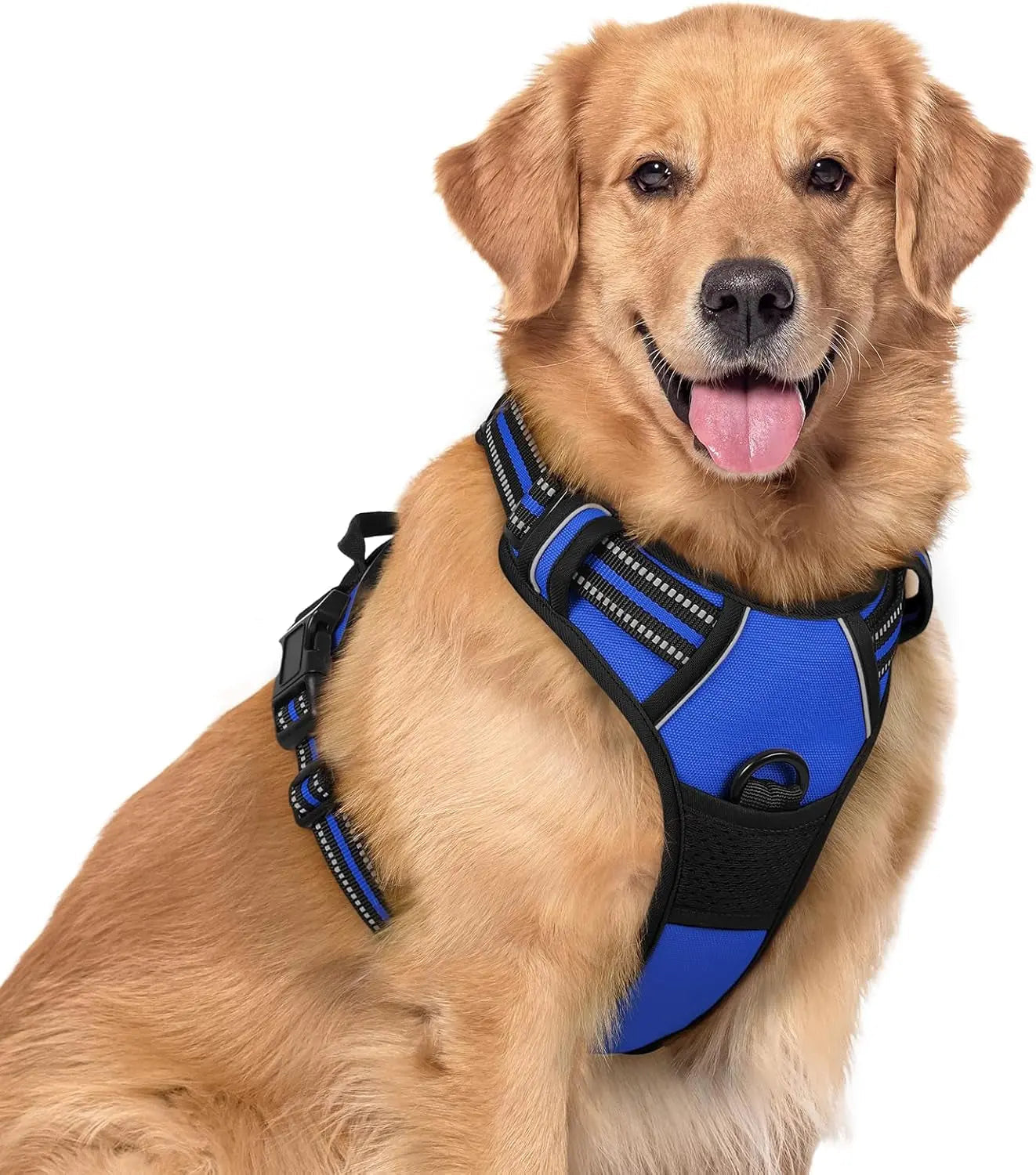 No-Pull Reflective Dog Harness, Heavy-Duty Oxford, Adjustable