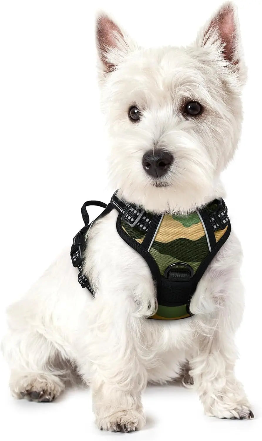 No-Pull Reflective Dog Harness, Heavy-Duty Oxford, Adjustable