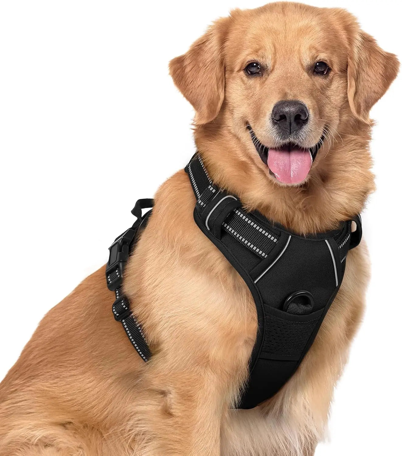 No-Pull Reflective Dog Harness, Heavy-Duty Oxford, Adjustable
