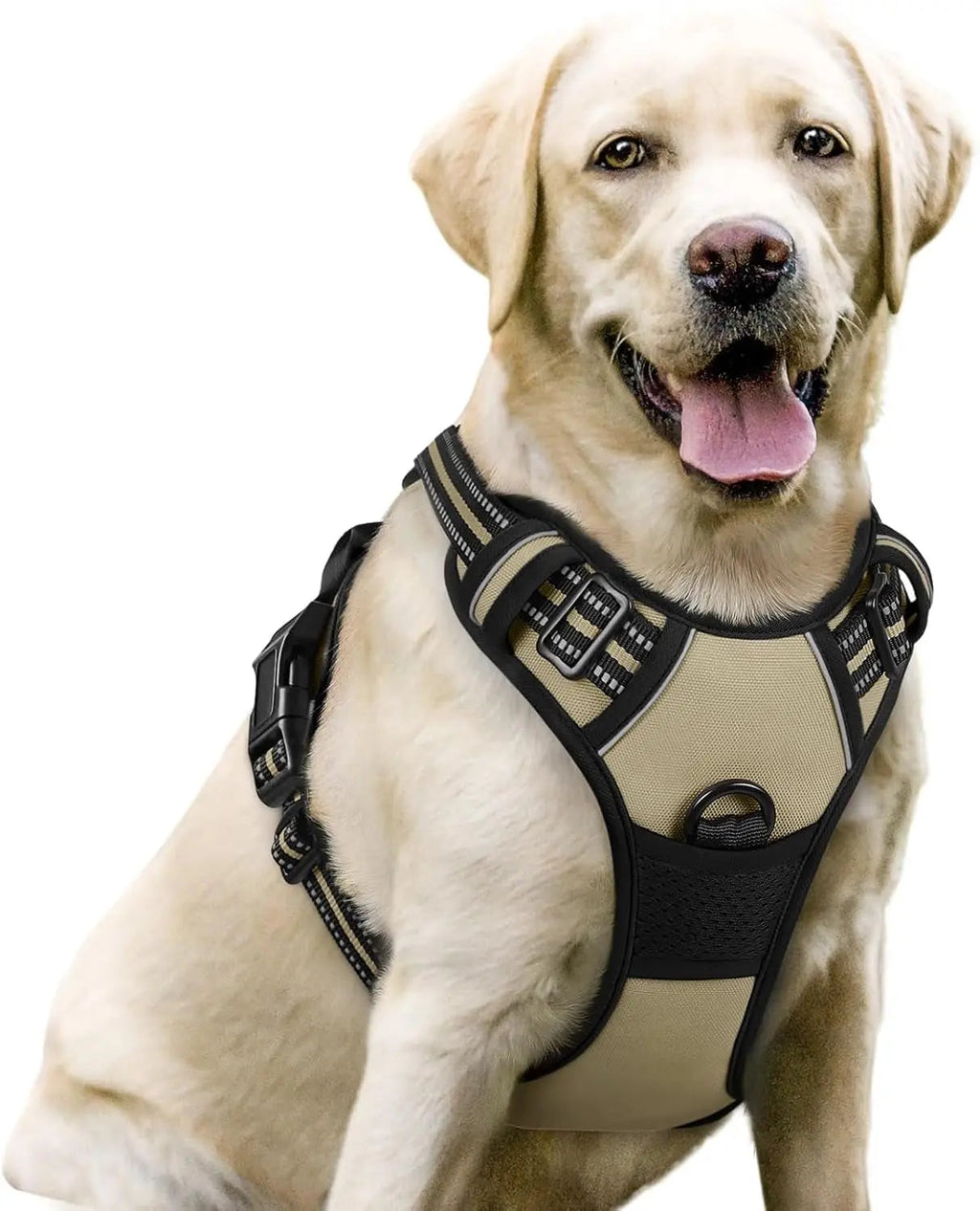 No-Pull Reflective Dog Harness, Heavy-Duty Oxford, Adjustable