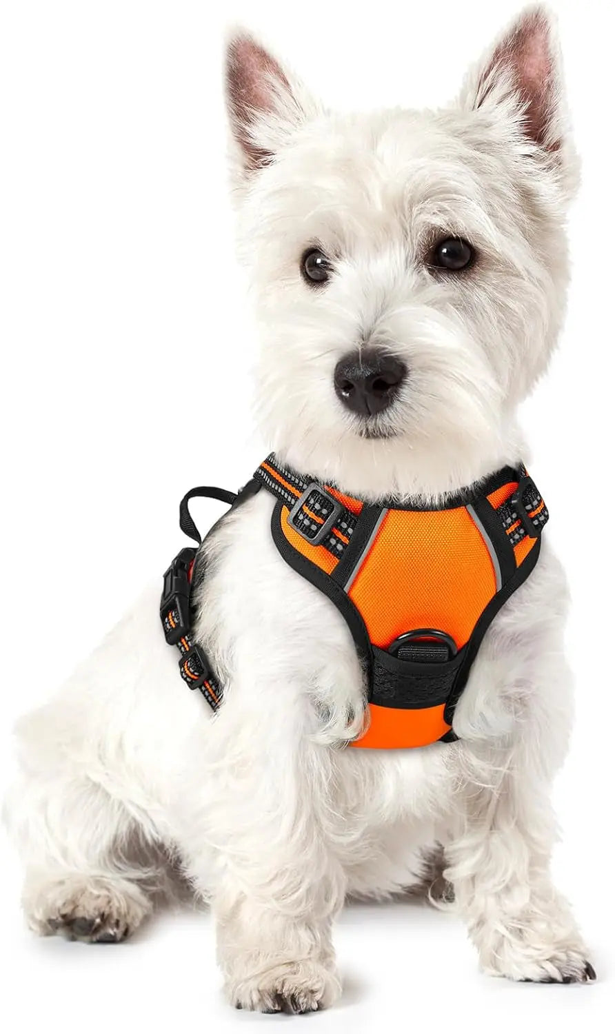 No-Pull Reflective Dog Harness, Heavy-Duty Oxford, Adjustable