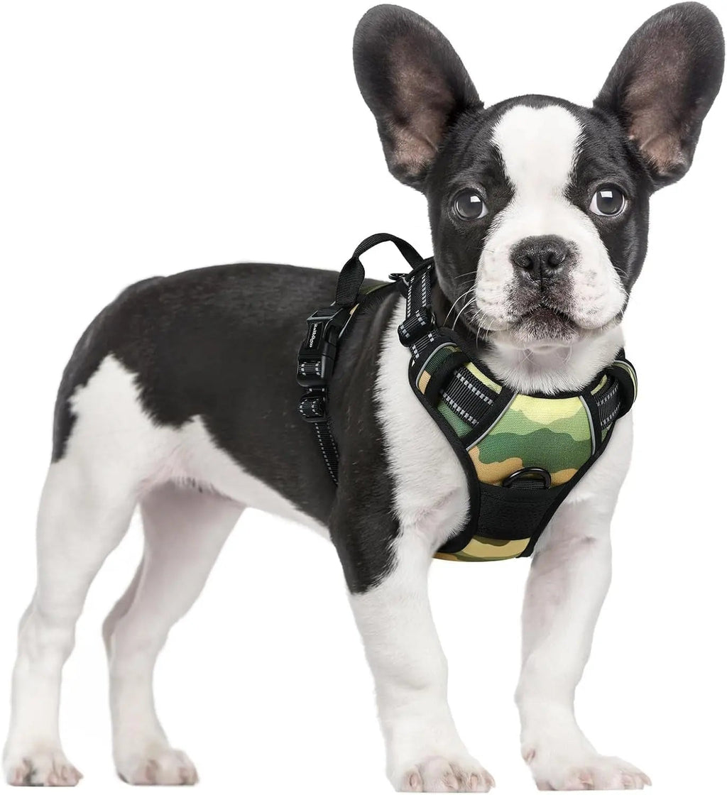 No-Pull Reflective Dog Harness, Heavy-Duty Oxford, Adjustable