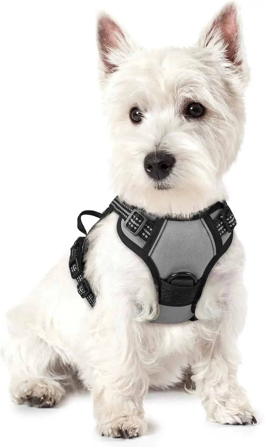 No-Pull Reflective Dog Harness, Heavy-Duty Oxford, Adjustable