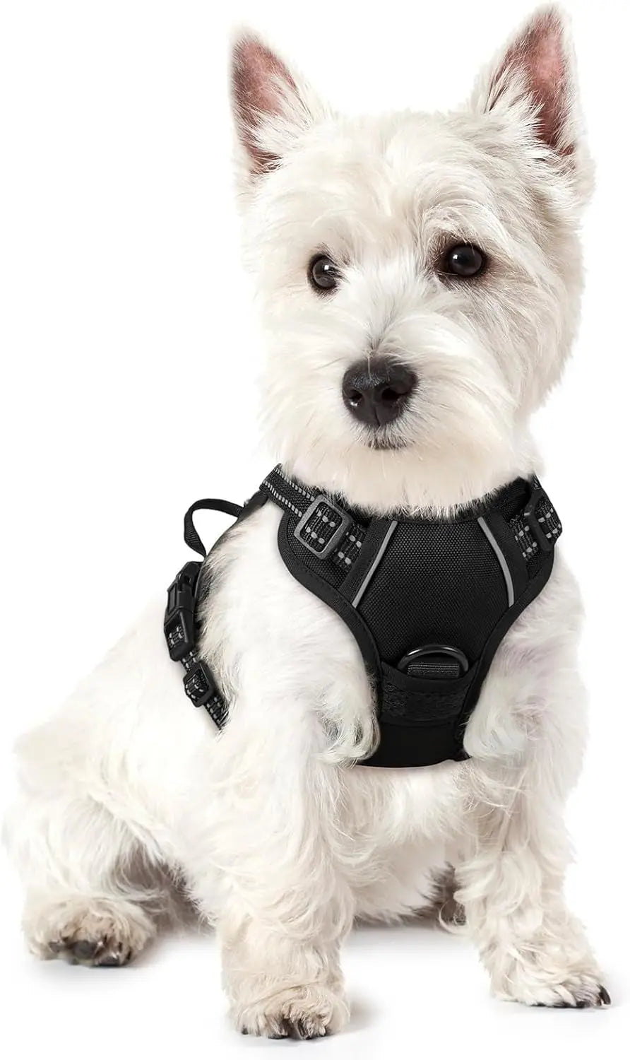 No-Pull Reflective Dog Harness, Heavy-Duty Oxford, Adjustable