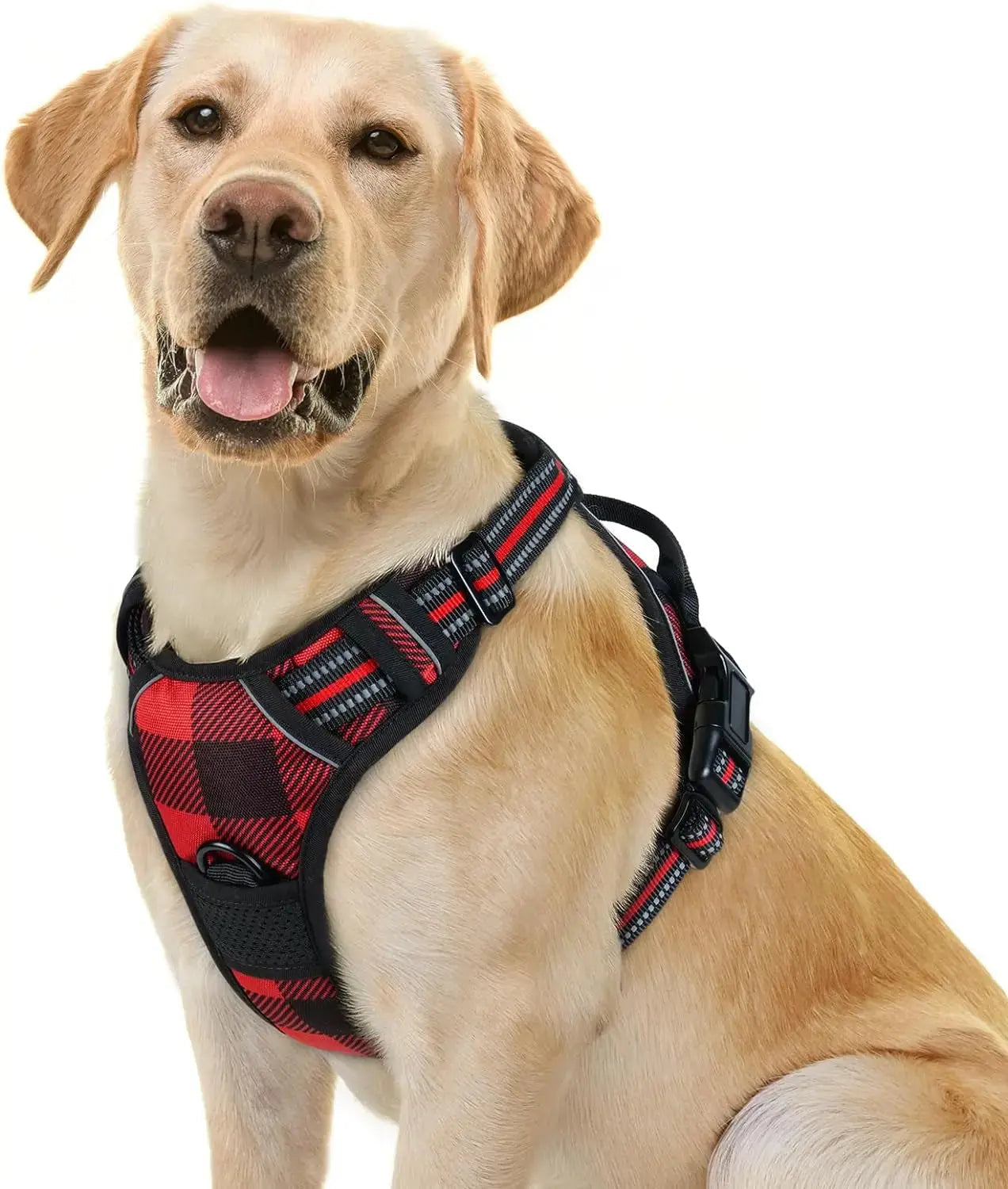 No-Pull Reflective Dog Harness, Heavy-Duty Oxford, Adjustable