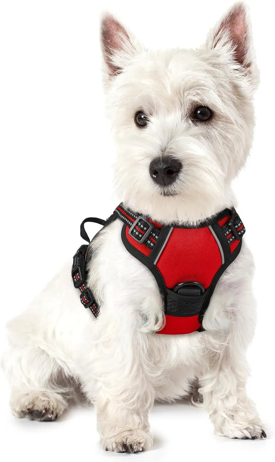 No-Pull Reflective Dog Harness, Heavy-Duty Oxford, Adjustable