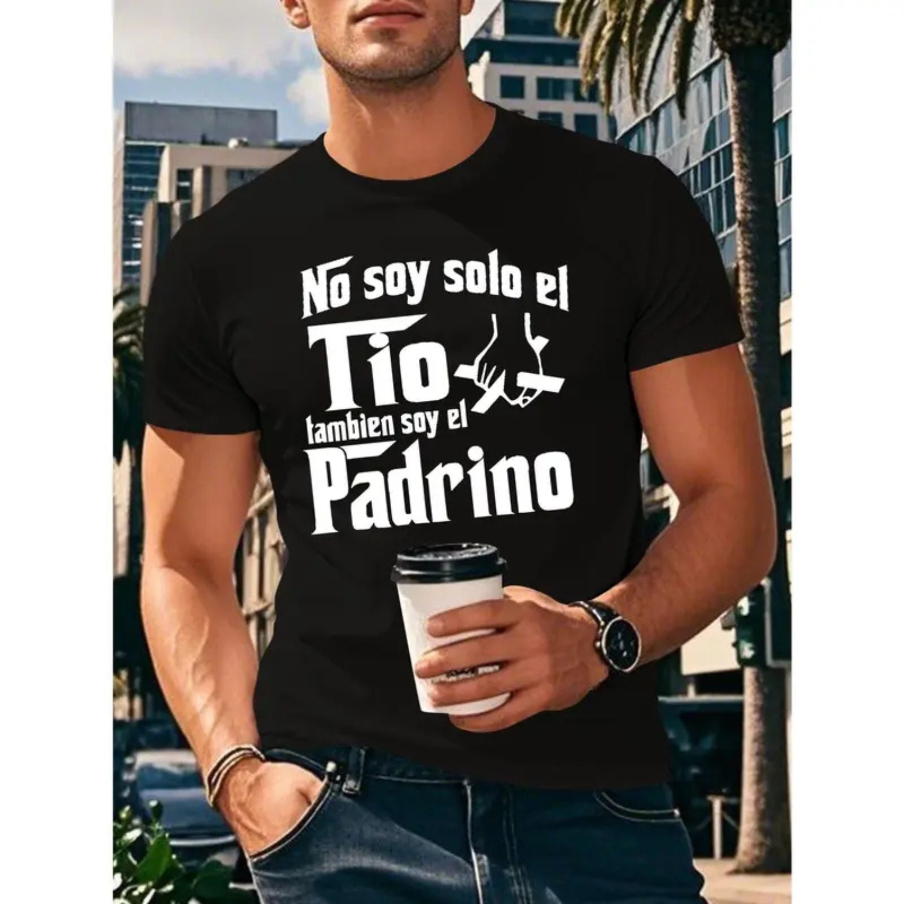 "No Soy Solo El Tío, También Soy El Papá" T-Shirt – Funny Spanish Dad Graphic Tee, Unisex Cotton Shirt