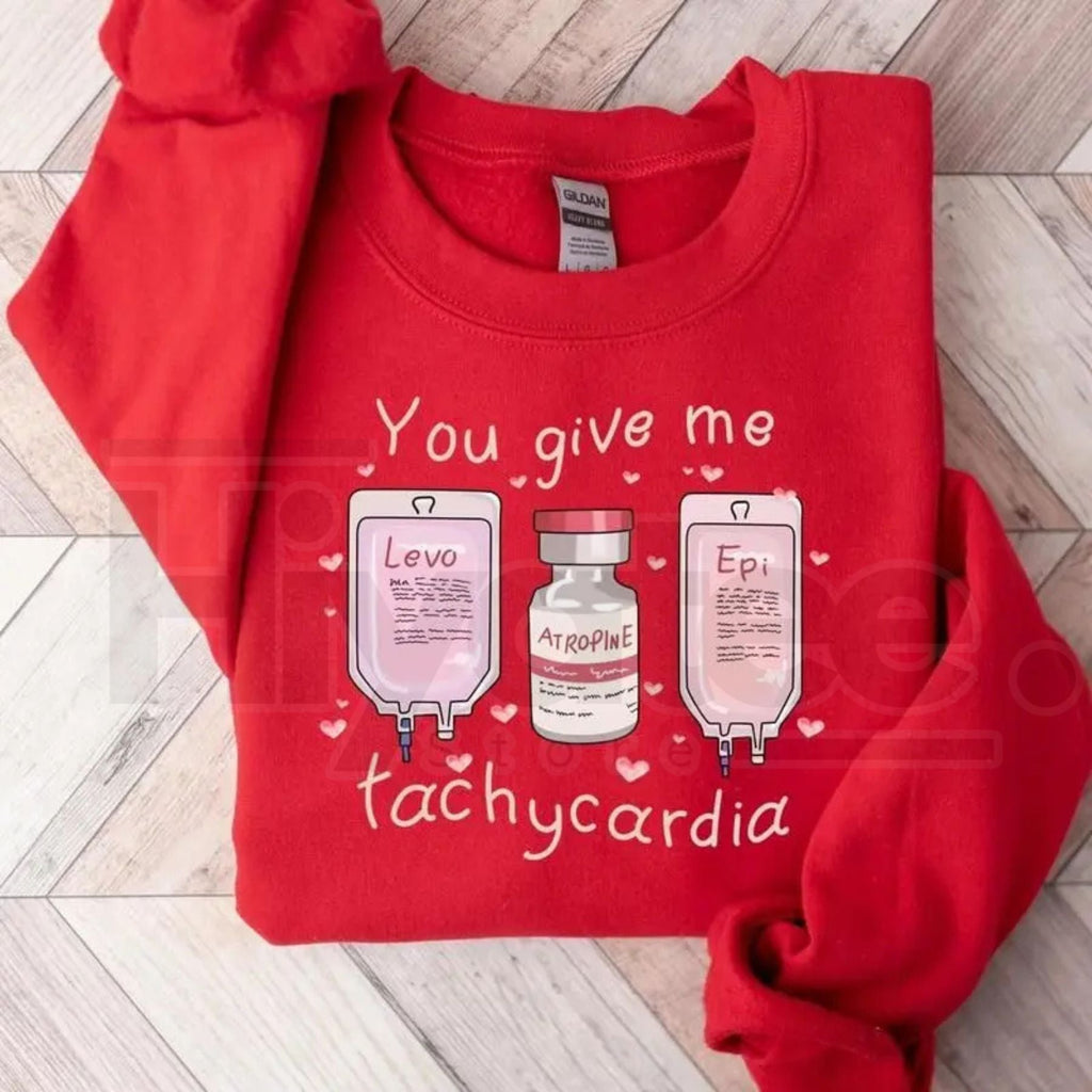 Nurse Valentine Sweatshirt: Cute NICU Labor Peds Healthcare Crewneck Gift