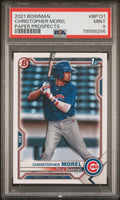 Graded 2021 Topps Bowman Christopher Morel #BP131 Paper Prospects Rookie RC Baseball Card PSA 9 Mint