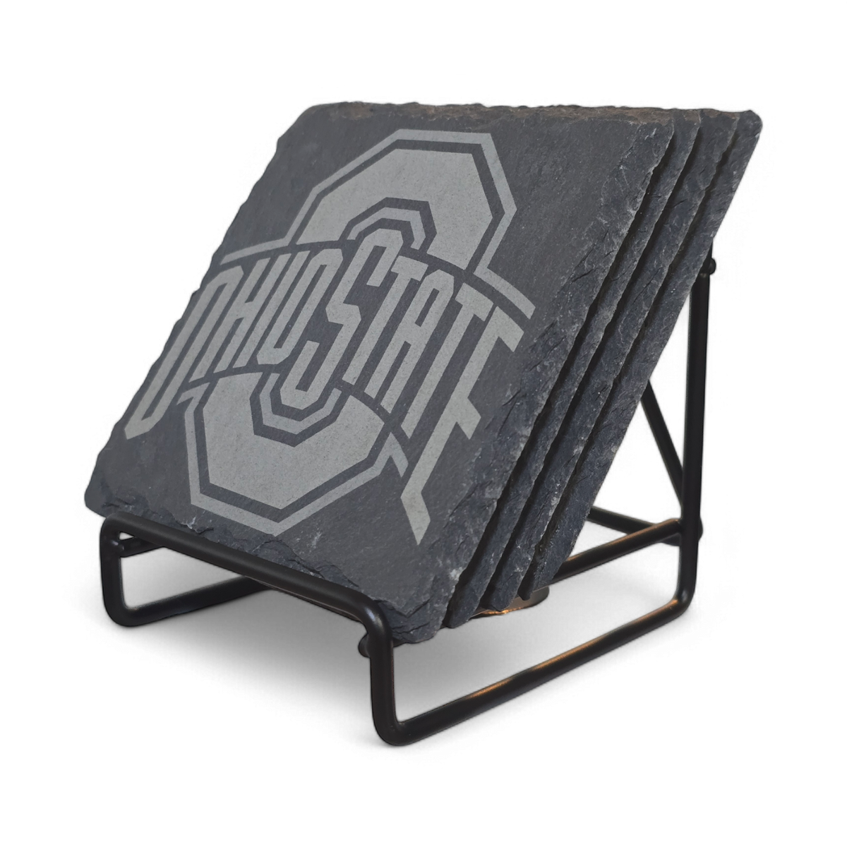 Ohio State Coaster Set of 5 Slate or 4 Wood & Metal
