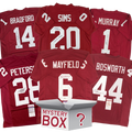 Autographed/Signed University of Oklahoma College Football Jersey Mystery Box with PSA JSA or Beckett COA