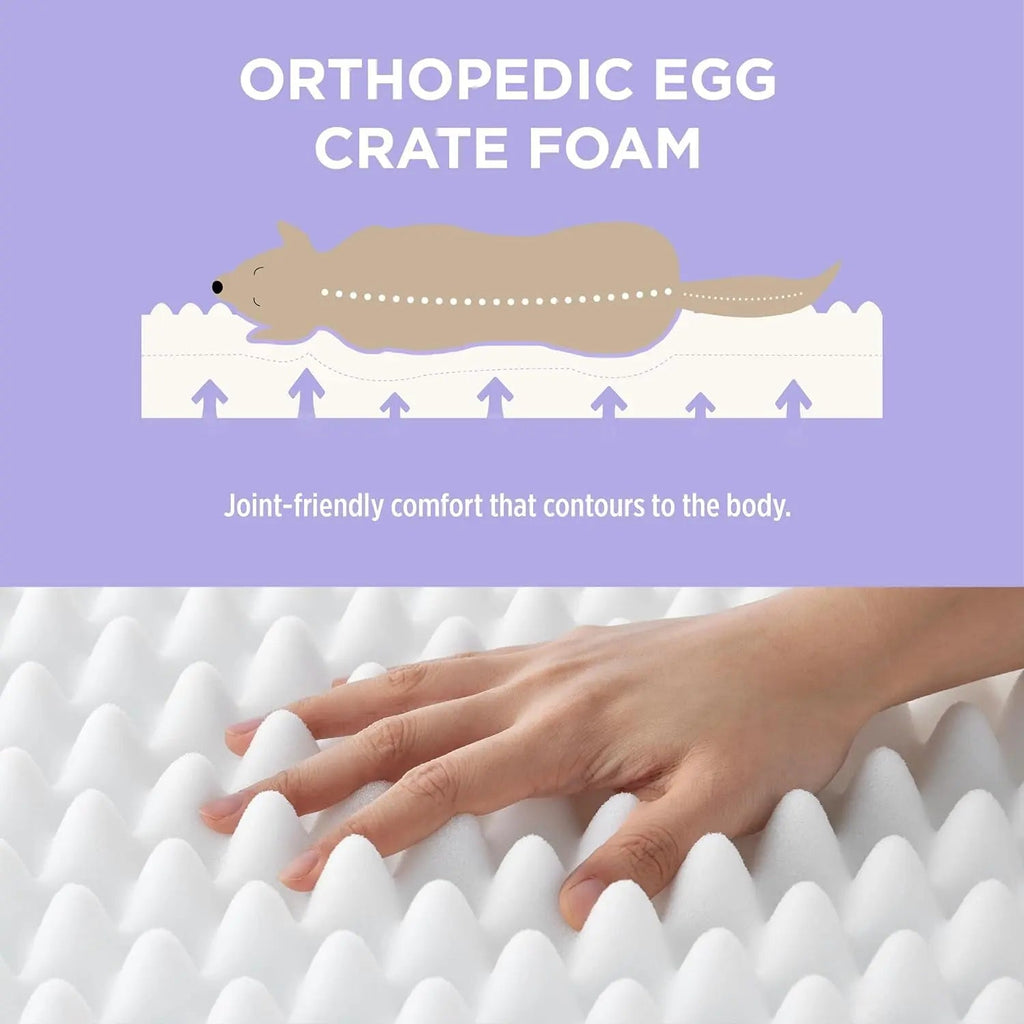 Orthopedic Dog Bed – Waterproof Plush Mat with Washable Cover
