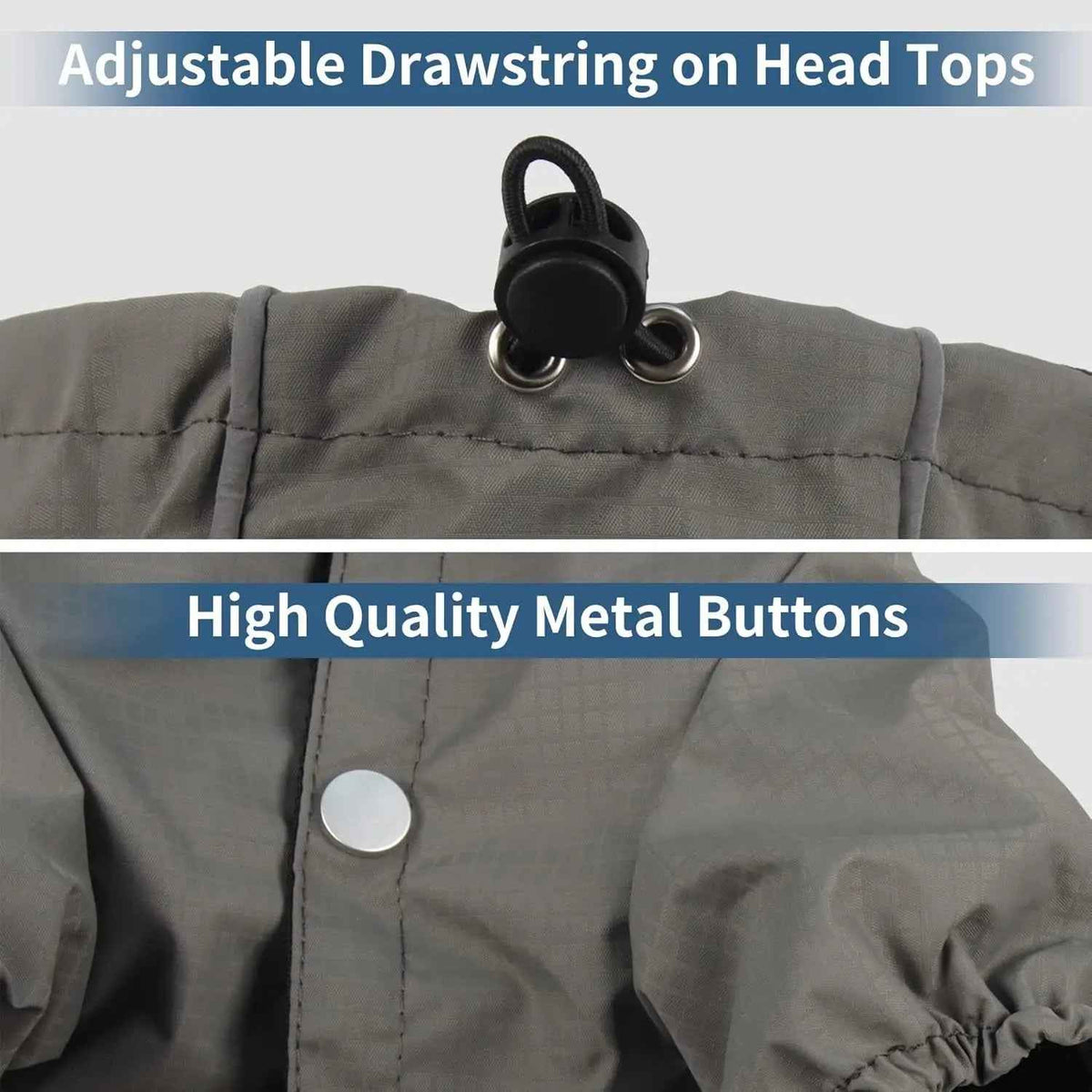 Outdoor Waterproof Dog Raincoat w/ Hood Reflective Sizes XS–XL in 4 Colors