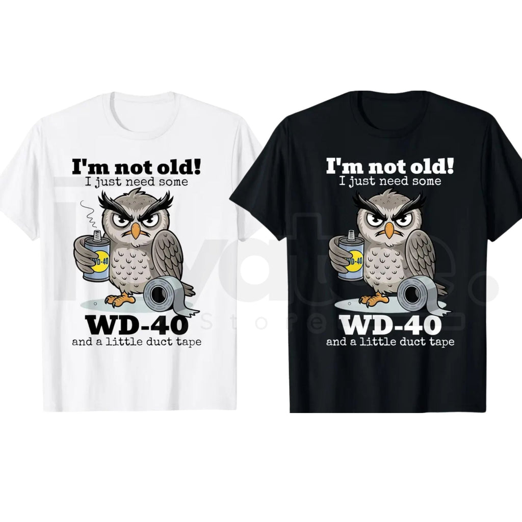 "Owl: I'm Not Old" – Funny Wise Owl Sarcastic Graphic Top
