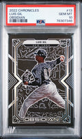 Graded 2022 Panini Chronicles Luis Gil #13 Obsidian Rookie RC Baseball Card PSA 10 Gem Mint