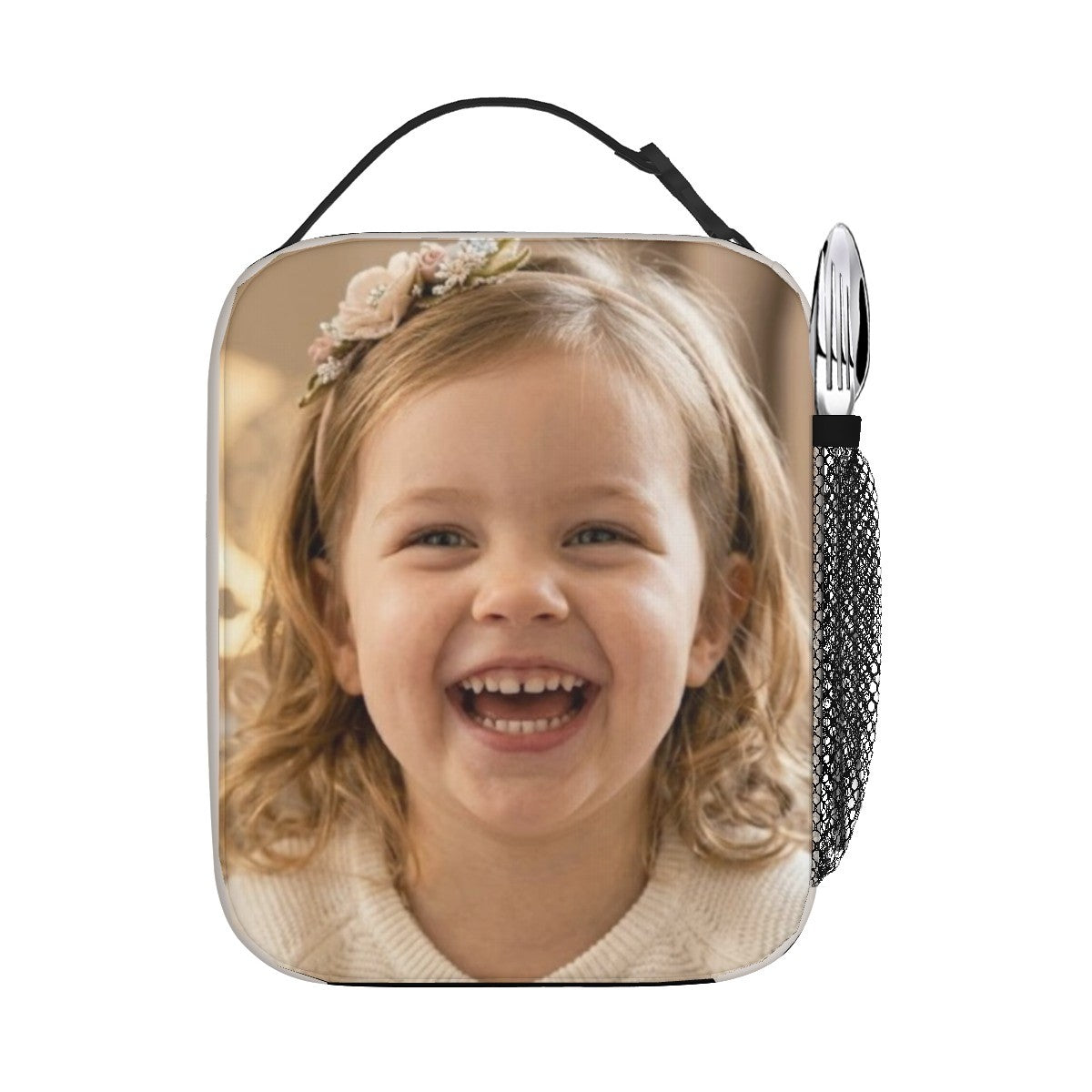 Personalized Photo Insulated Lunch Tote Bag – Upload your Photo & Add your Name