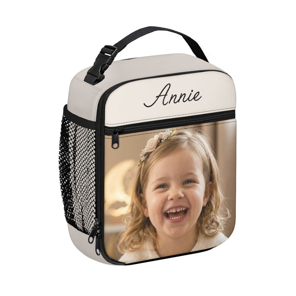 Personalized Photo Insulated Lunch Tote Bag – Upload your Photo & Add your Name