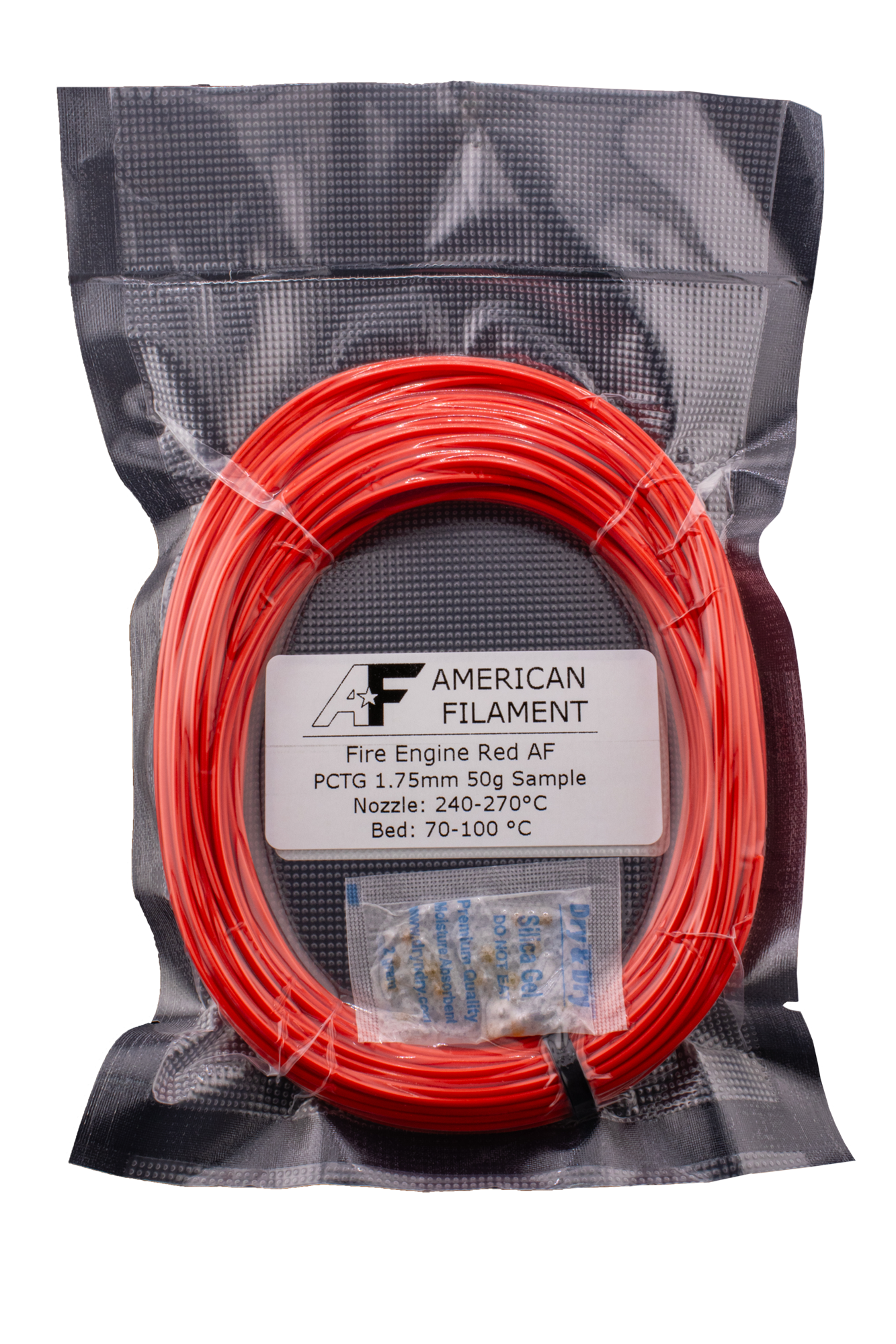 Fire Engine Red AF 1.75mm PCTG Filament Made in the USA!