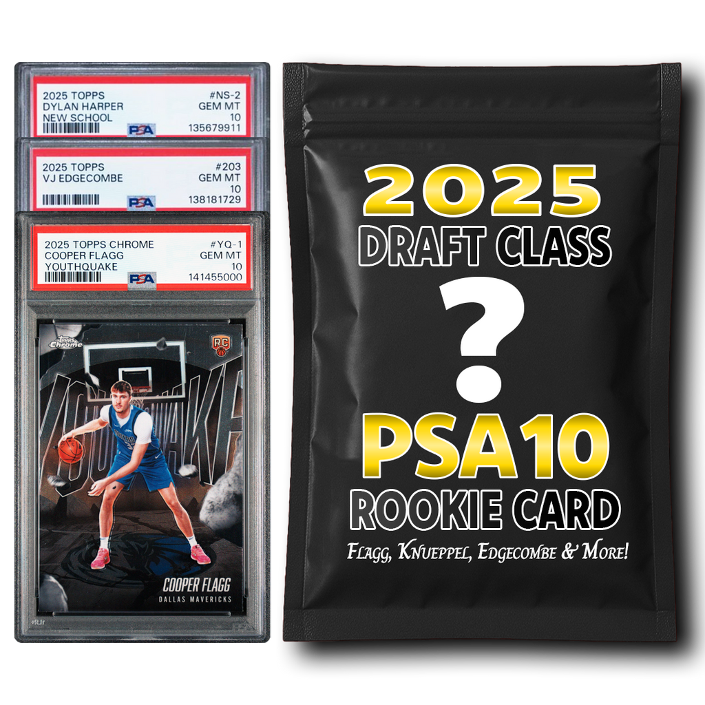 PSA 10 Graded 2025 NBA Draft Class Rookie Basketball Card Mystery Pack (Flagg, Knueppel, Edgecombe & More!)